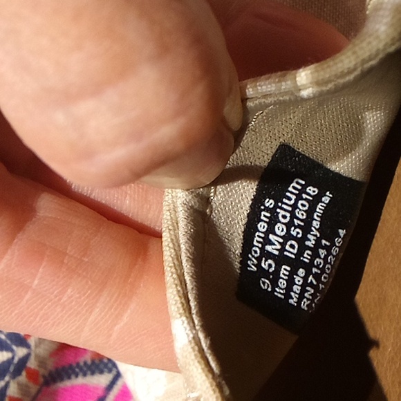 LL Bean Canvas Boat Shoes, ladies size 9.5 - Picture 5 of 13